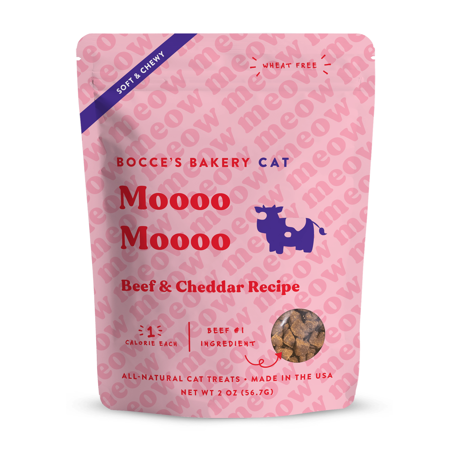 Bocce s Bakery Moooo Moooo Soft Chewy Treats for Cats