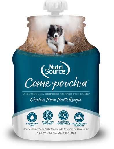 NutriSource Come-Pooch-a Chicken Bone Broth for Dogs