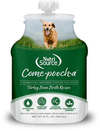 NutriSource Come-Pooch-a Turkey Bone Broth for Dogs