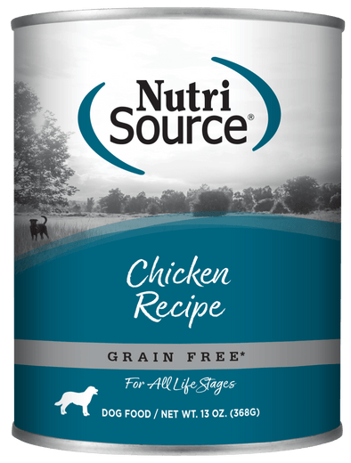 NutriSource Grain Free Chicken Formula Canned Dog Food