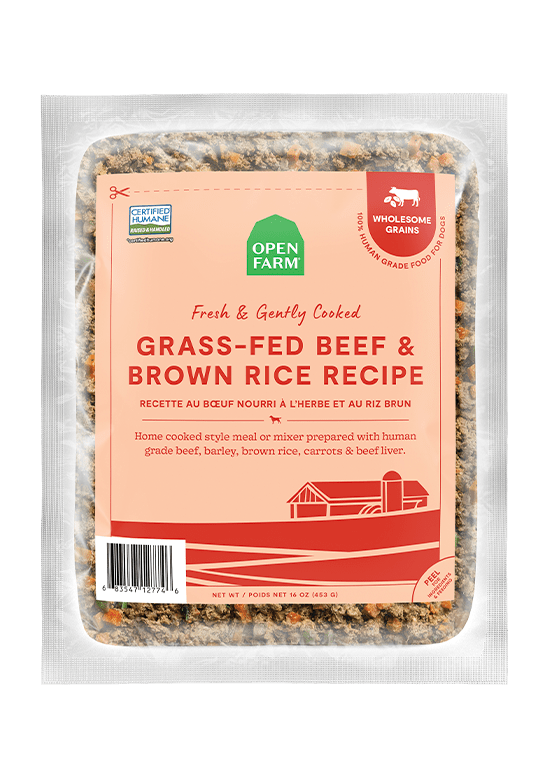 Open Farm Grass-Fed Beef and Brown Rice with Wholesome Grains Gently Cooked Recipe