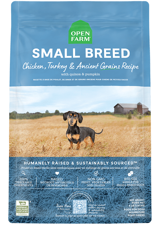 Open Farm Ancient Grains Small Breed Chicken and Turkey Recipe Dog Foo