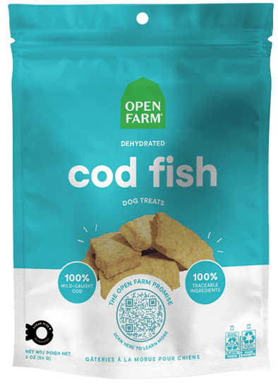 Open Farm Dehydrated Grain Free Cod Gish Dog Treats