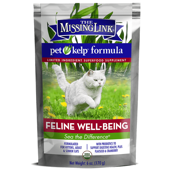 The Missing Link Pet Kelp Feline Well Being Formula Organic Limited Ingredient Superfood Supplement for Cats