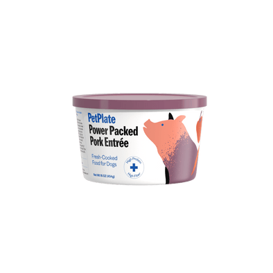 PetPlate Power Packed Pork Entree Dog Food Frozen for Dogs