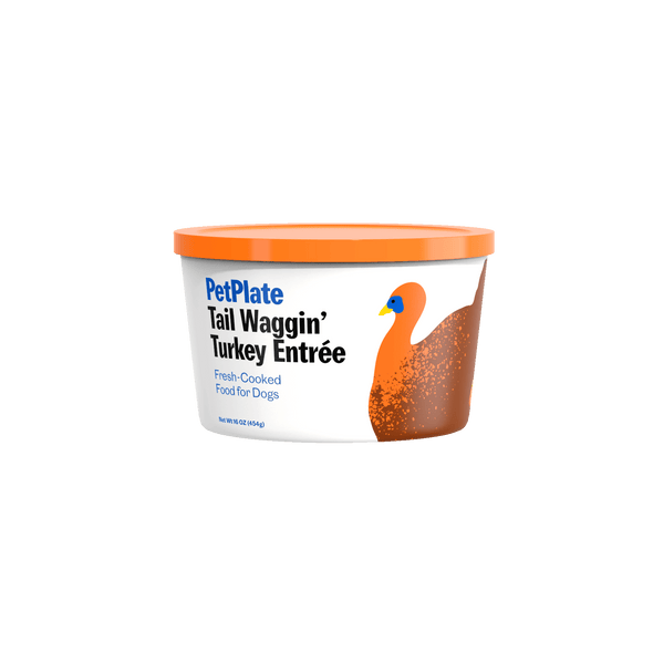 PetPlate Tail Waggin' Turkey Entree Dog Food Frozen for Dogs