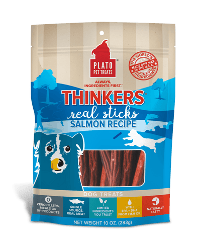 Plato Thinkers Salmon Meat Stick Dog Treats