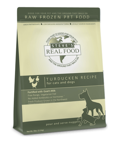 Steve's Real Food Raw Frozen Turducken Diet Food for Dogs & Cats