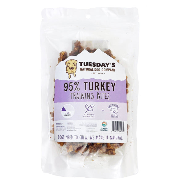Tuesday’s Natural Dog Company 95% Turkey Bites Dog Treats