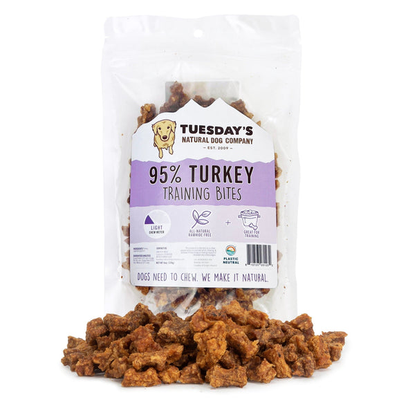 Tuesday’s Natural Dog Company 95% Turkey Bites Dog Treats