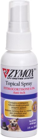 Zymox Topical Spray With 0.5% Hydrocortisone for Dogs