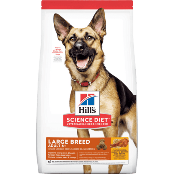 Hill's Science Diet Adult 6+ Large Breed Chicken Meal, Rice, & Barley Recipe Dry Dog Food