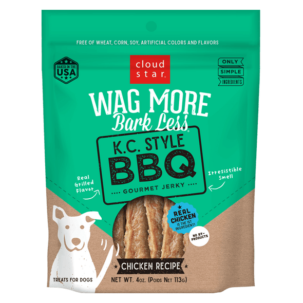 Cloud Star Wag More Bark Less Jerky: K.C. Style BBQ Treats for Dogs