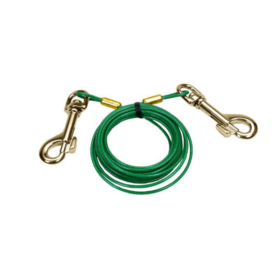 Coastal Pet Products Titan Puppy Tie Out Cable in Green