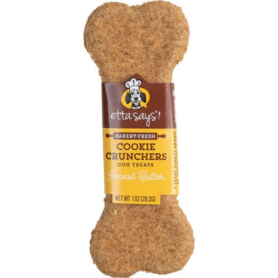 Etta Says Cookie Cruncher Peanut Butter Biscuit Dog Treat