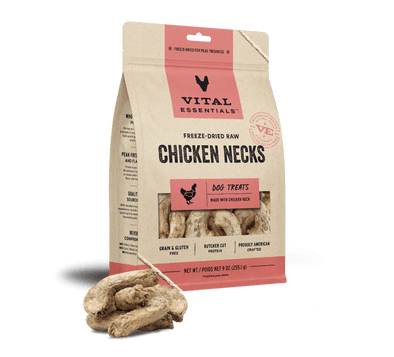 Vital Essentials Freeze-Dried Chicken Necks Dog Treats