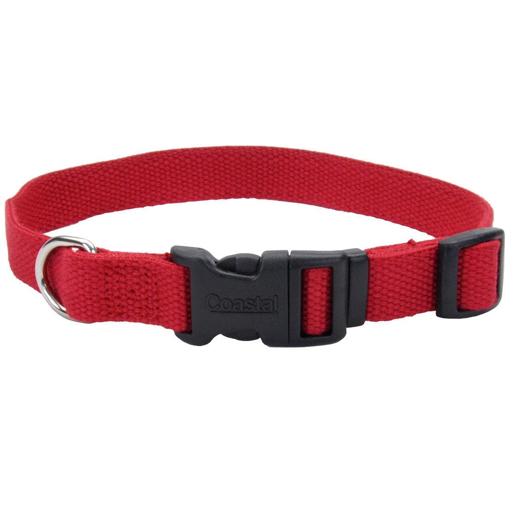 Coastal Pet Products New Earth Cranberry Dog Collar in Soy Adjustable