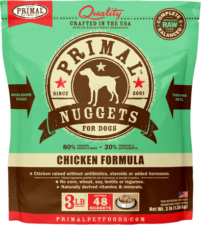 Primal Raw Frozen Chicken Formula For Dogs