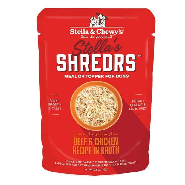 Stella & Chewy's Stella's Shredrs Beef & Chicken Recipe in Broth for Dogs