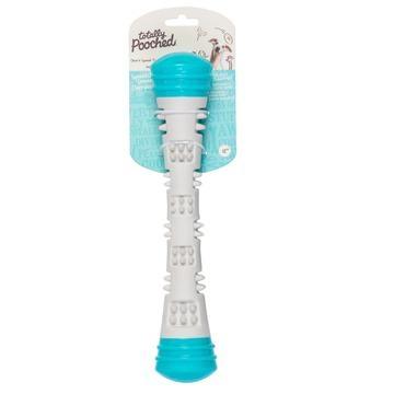 Totally Pooched Squeak Stick Teal Small Toy for Dogs