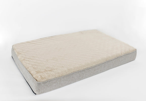 Territory Cushion Bed in Gray and Beige for Dogs